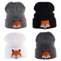 Cute Cartoon Fox Embroidery Baby Winter Hat Cap Beanie Bonnet Girls Boys