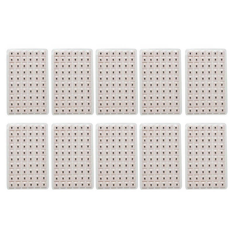 600pcs Disposable Acupuncture Vaccaria Ear Seeds Paste Plaster Bean Massage