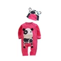 Adorable Cute Animal Cow Romper Baby with Hat