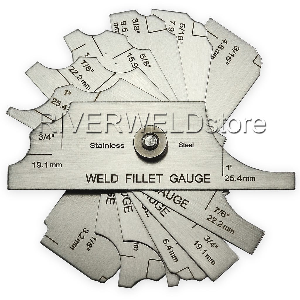 7piece Fillet Weld Set Gage Rl Gauge Welding Inspection Test Ulnar Metric & Inch