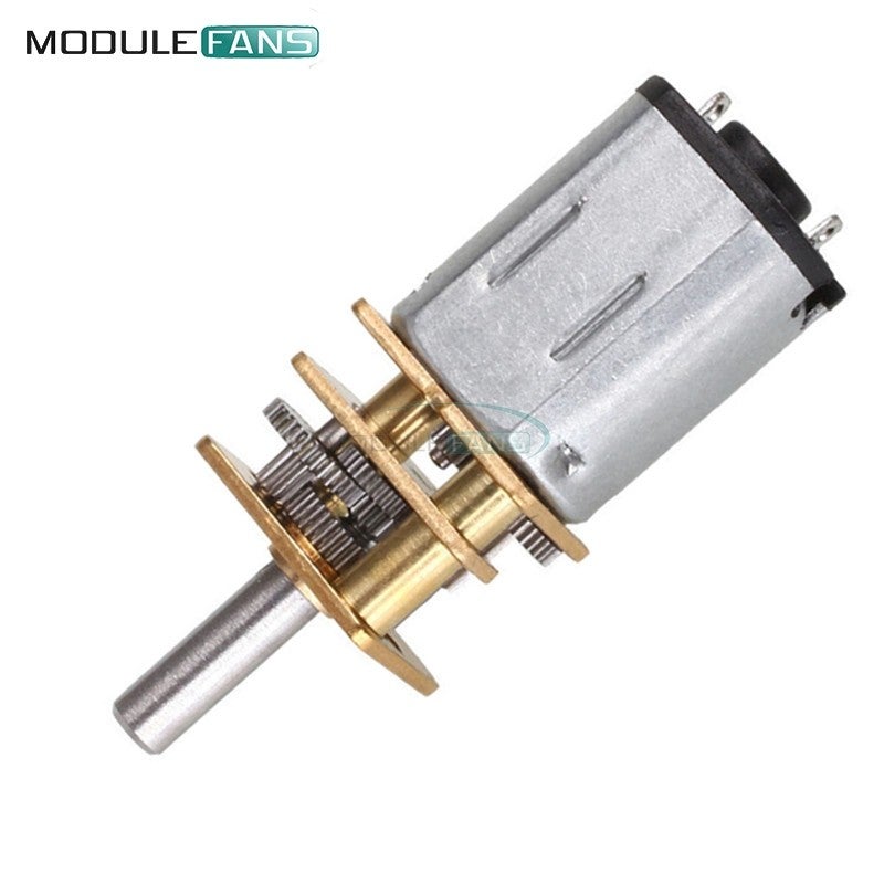 DC 12V 600RPM Micro Speed Reduction Gear Motor Metal Gearbox Wheel Shaft
