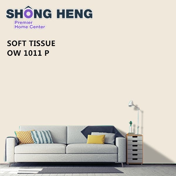 5 Litres - Nippon Paint Interior Wall [Spot-less] [SOFT TISSUE OW 1011 P]