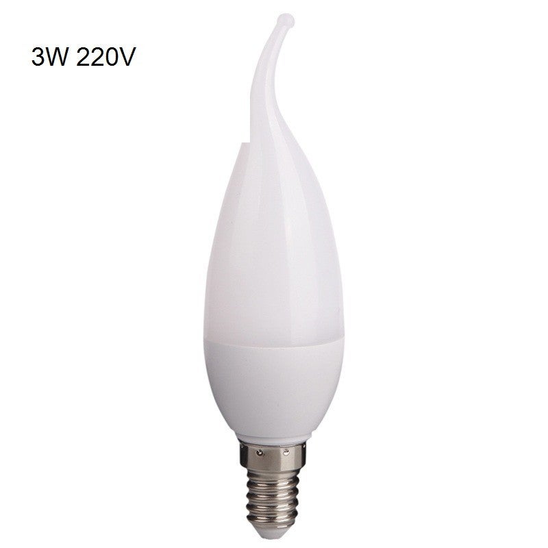 SS E14 3W Candle Light Pure Warm 10 2835 SMD 220V Chandelier