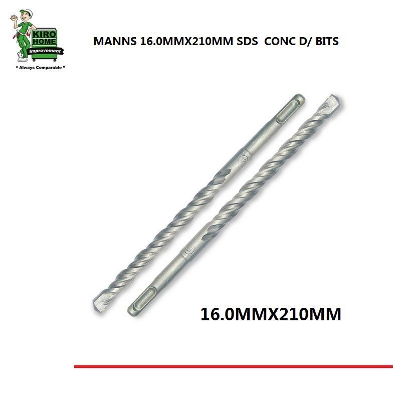 MANNS 16.0MMX210MM SDS CONC D/ BITS - 00719AD
