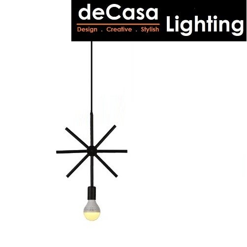 Modern Star Light DECASA Loft Pendant-Star Lamp Lampu Hiasan Gantung Best Seller Ceiling Light Hanging Light(JL-STAR-BK)