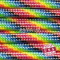 4mm Type III 550 Tali Paracord 7 Core Rope String - Light Stripes