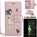 For Samsung Galaxy A3 2016/A310 Luminous Leather Glow in the Dark Case Cover