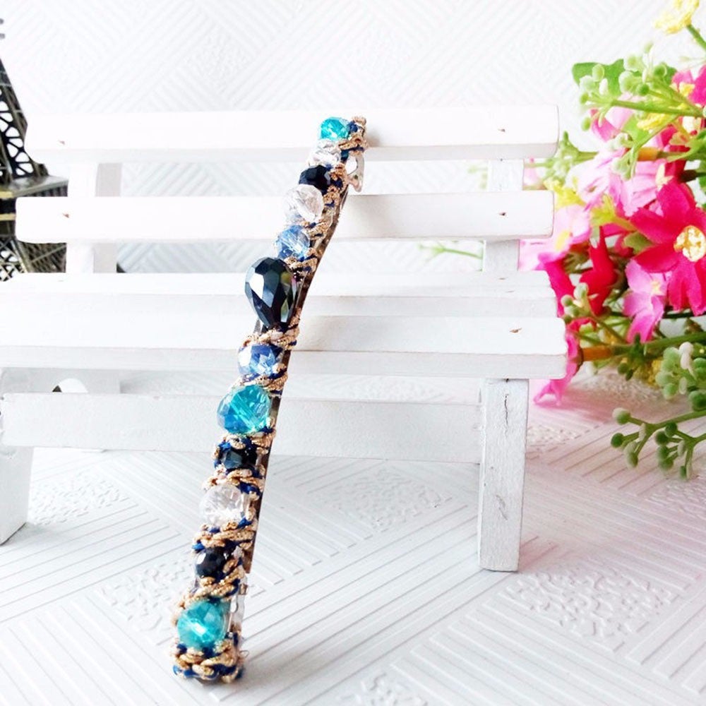 1PC Hair Clips Women Crystal Hair Accessories Rhinestone Barrettes Hairpins