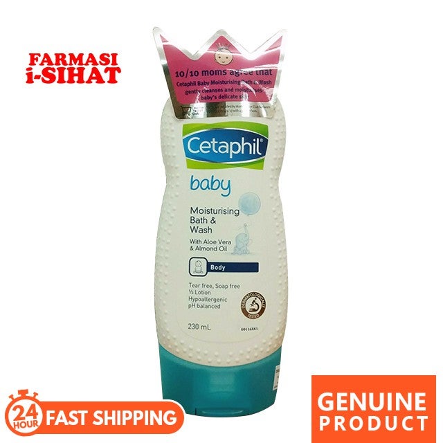 [ EXP : JAN 2022 ] Cetaphil� Baby Moisturising Bath & Wash (With Aloe Vera & Almond Oil) 230ml (Body)