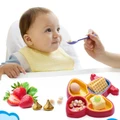 4 Set Plane Design Baby Kids Plate Bowl Dishes Tray Food Safe Feeding Tableware