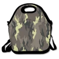 Military Camo Art Lunch Bag Lunch Tote