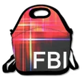 Waterproof Outdoor Travel Picnic Cool Pocket Canvas FBI Logo