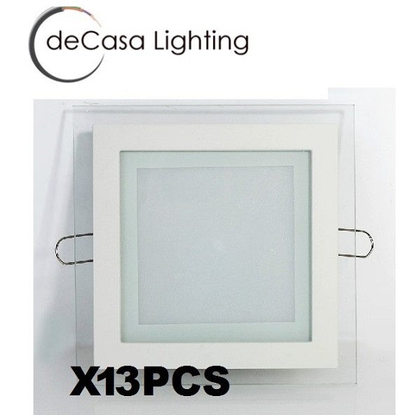 13pcs 18w Led Recessed Ceiling Light Cool White Square Panel Ceiling Light