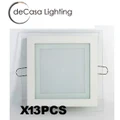 13pcs 18w Led Recessed Ceiling Light Cool White Square Panel Ceiling Light