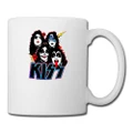 Rock Band - Kiss Group Members Vector Cool Coffee Cups Porcelain Coffee Mugs