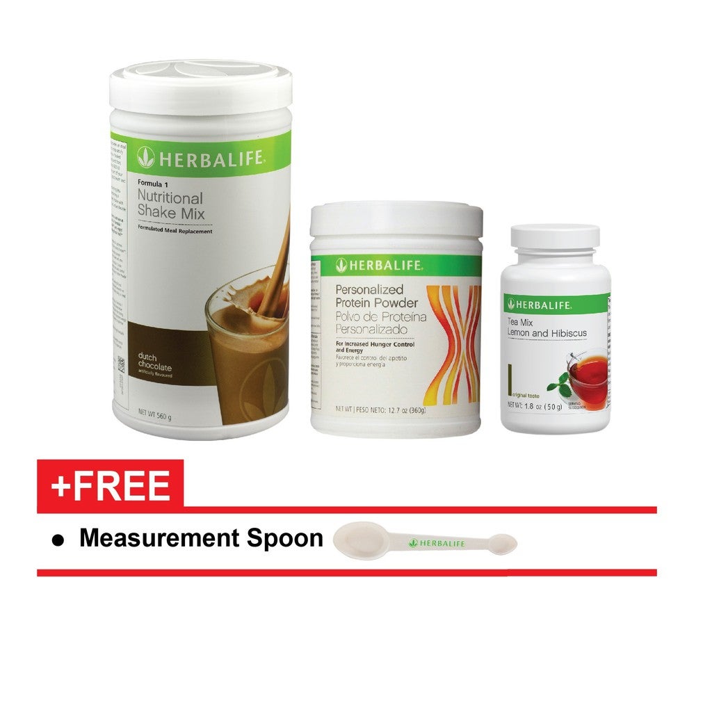 Herbalife - F1 Chocolate + Portein F3 + Tea Mix Original 50g