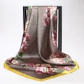 Multicolor Floral Plaid Silk Shawl Cashmere Pashima Hijab Scarf Head Shawl Cashm