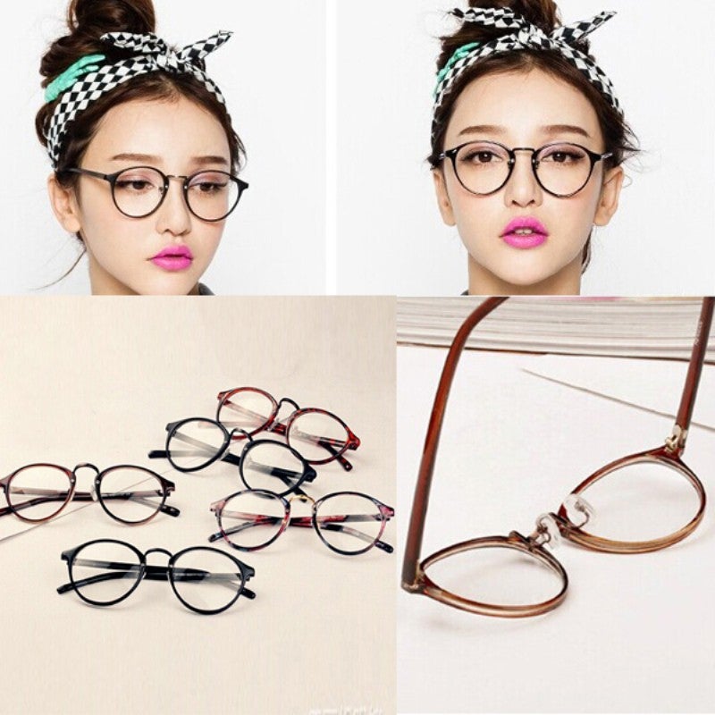 Fashion Men Women Retro Clear Lens Unisex Eyeglasses