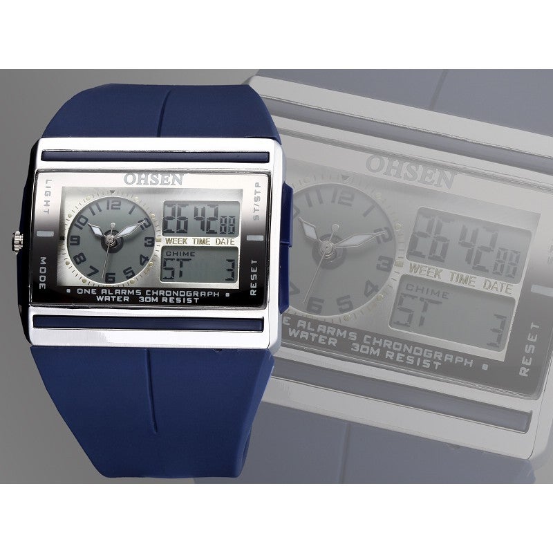 OHSEN Fashion Sports Watch OHSEN Brand LED Electronic Wrist Watch