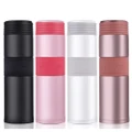 LY-Silicone Dual Sleeve Vacuum Flask Thermos Mug Insulated Straight Water Bottle