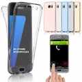 Samsung J5 J7 Prime Note 5 9 360 TPU Silicon Transparent Case Cover