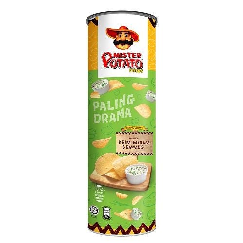 Mister potato crisps - Sour cream onion [150gm x 1can]