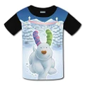 Unisex Short Sleeve Snowman 3D Unisex T-Shirts Unisex