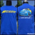 Honda Spoon Sports FD2R Gildan Premium Cotton Heatpress Blue T-Shirt