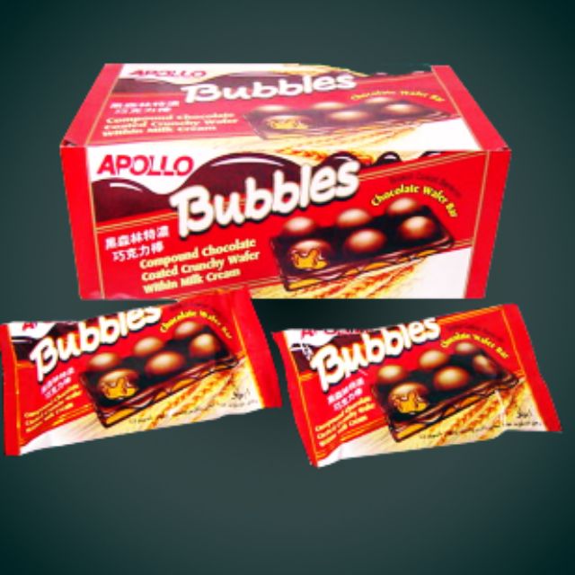 APOLLO BUBBLES CHOCOLATE WAFER BAR (32G X24PCS)