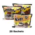 20 Sachets Bee Kopi 'O' Black Coffee Without Sugar (LOCAL READY STOCKS)