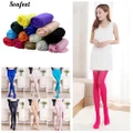 Fashion Candy Colors Opaque Footed Socks Tights Slim Pantyhose Stockings