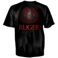 Sturm, Ruger & Co. Grid Cut-Out Red Logo T-Shirt Black