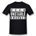 Men's Dean Ambrose Unstable Ambrose T-shirt Black