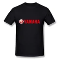 Men's Grand Prix Motorcycle Racing Yamaha Motor Logo Icons Tees Black