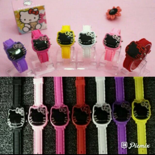 ??SHIP FROM ?????? HELLO KITTY KIDS WATCH JAM TANGAN BUDAK DEWASA 6Y 7Y 8Y 9Y