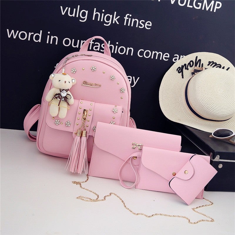 4in1 Women backpack travel luggage beg bags school bag casual backpacks tao