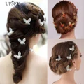 Butterfly U Shaped Hairpin Bride Headwear Wedding Hair Accessories
