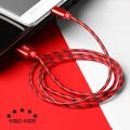Apple and Android USB Cable Fast Charge Nylon USB Cable Charging Random Color