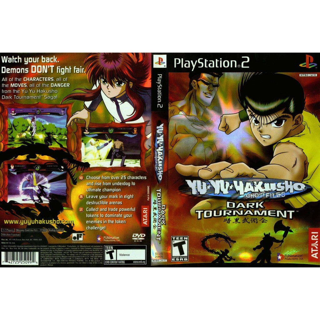 PS2 yuyu hakuisho dark tournament