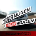 3D Aluminum Mugen Emblem Chrome Logo Rear Badge Car Trunk Sticker Car Styling