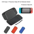EVA Case and Tempered Glass Screen 9H Ultra-thin for Nintendo Switch,Storage Bag