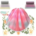 Colorful Rainbow Glitter Tulle Roll Wedding Decoration DIY Crafts Birthday Party