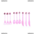 NHTMY 10pcs unicorn theme party forks spoons knives baby birthday party decor