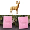 Deer Pattern DIY Tree leaf Press Molding Foil Mold Silicone Mold Cake Decor