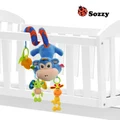 Baby Toddler Toys Bed Hanging Bell Crib Wrap Around Stroller Plush Toys Teether