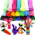 100pcs Random Color Materials Chenille Craft Plush Toys Pipe Cleaner
