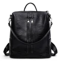 Vintage Women Leather Backpack Fashion Backpack Casual Ladies Student School Bag