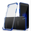 For "OPPO R9" Ultra Slim Transparent Plating Soft Silicone TPU Phone Case Cover