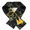 51" Silk Plum Blossom Katana Wakizashi Tanto Japanese Samurai Sword Bag Black