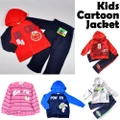 READY STOCK Cute Hoodie Set Kids Boys Girls Cartoon Long Sleeve Jacket with Pants Cars Dora Sets